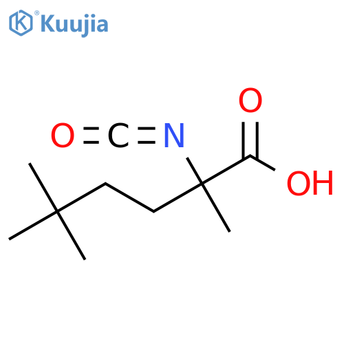 2-isocyanato-2,5,5-trimethylhexanoic acid structure