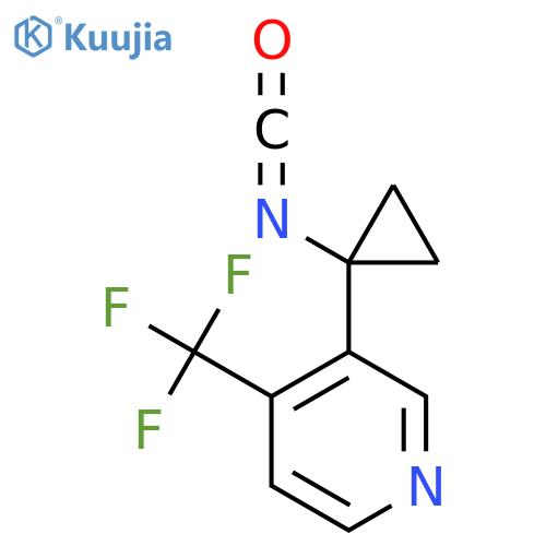 3-(1-isocyanatocyclopropyl)-4-(trifluoromethyl)pyridine structure