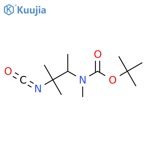 tert-butyl N-(3-isocyanato-3-methylbutan-2-yl)-N-methylcarbamate structure