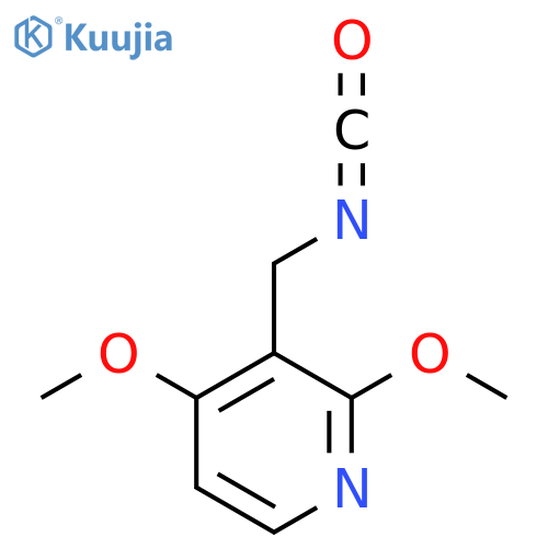 3-(isocyanatomethyl)-2,4-dimethoxypyridine structure