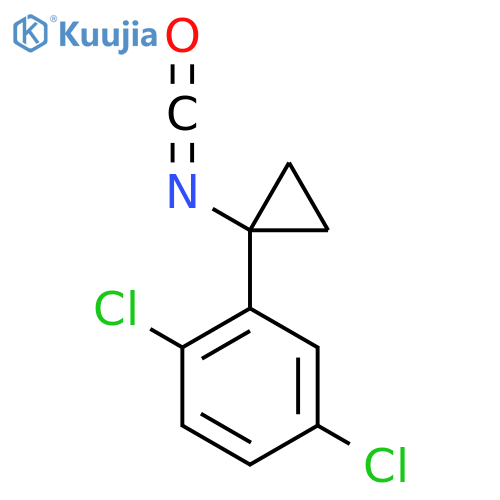 1,4-dichloro-2-(1-isocyanatocyclopropyl)benzene structure