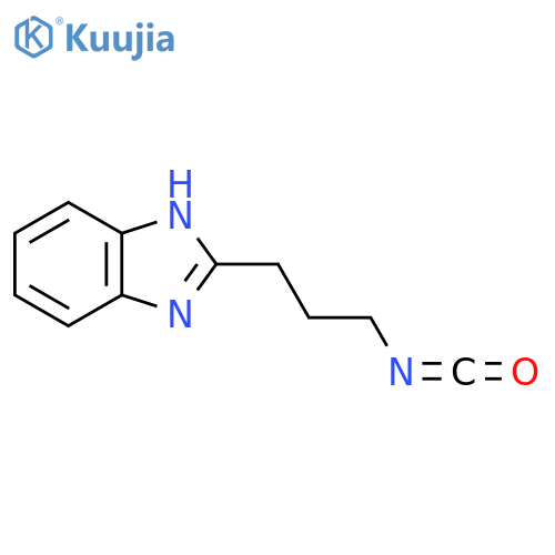2-(3-isocyanatopropyl)-1H-1,3-benzodiazole structure