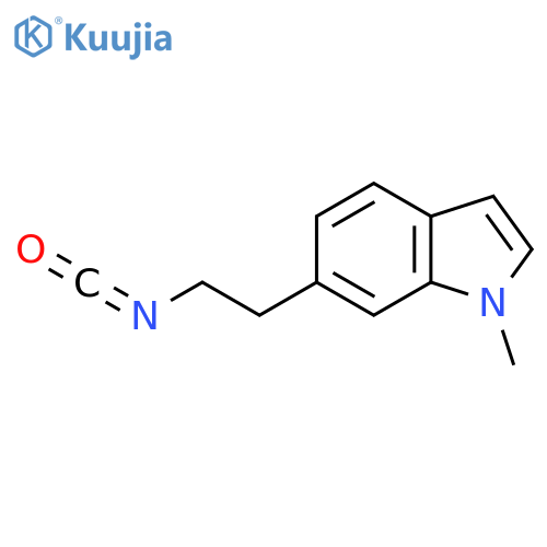 6-(2-isocyanatoethyl)-1-methyl-1H-indole structure