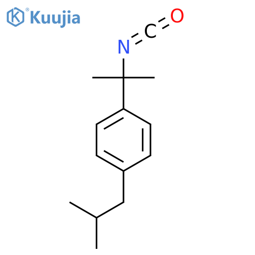 1-(2-isocyanatopropan-2-yl)-4-(2-methylpropyl)benzene structure