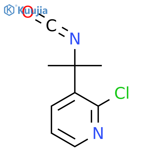 2-chloro-3-(2-isocyanatopropan-2-yl)pyridine structure