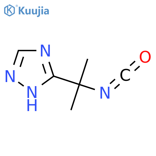 3-(2-isocyanatopropan-2-yl)-1H-1,2,4-triazole structure
