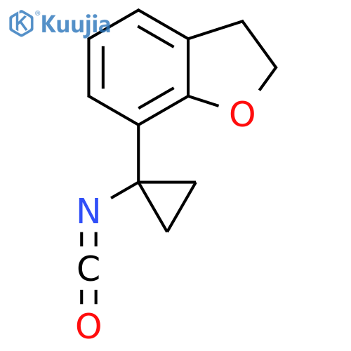 7-(1-isocyanatocyclopropyl)-2,3-dihydro-1-benzofuran structure