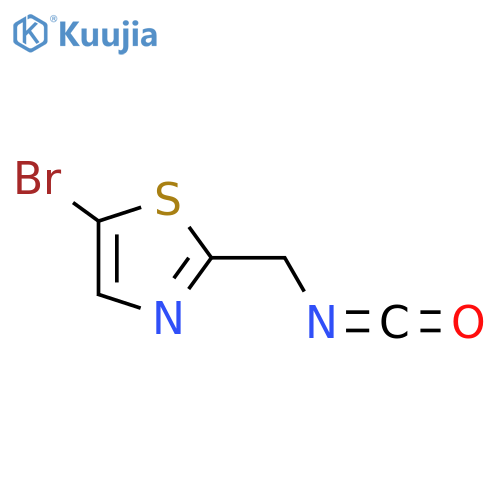 5-bromo-2-(isocyanatomethyl)-1,3-thiazole structure