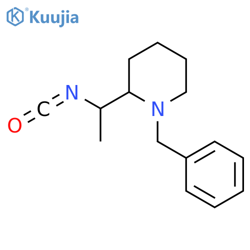 1-benzyl-2-(1-isocyanatoethyl)piperidine structure