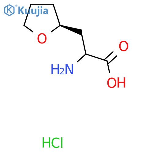 2-amino-3-(2S)-oxolan-2-ylpropanoic acid hydrochloride structure
