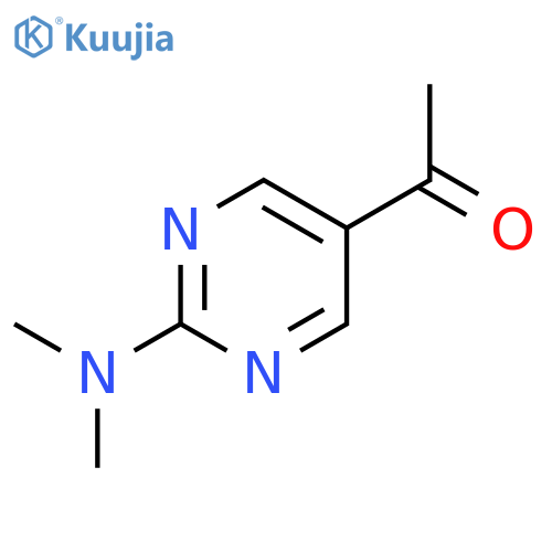 Ethanone,1-[2-(dimethylamino)-5-pyrimidinyl]- structure