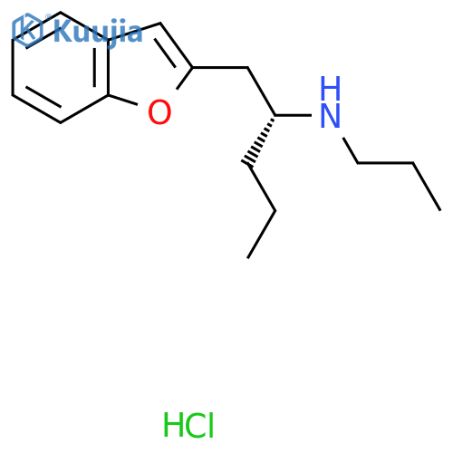 (R)-1-(Benzofuran-2-yl)-N-propylpentan-2-amine hydrochloride structure