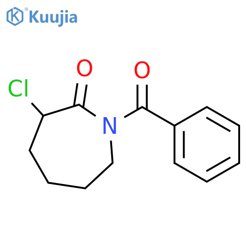 1-benzoyl-3-chloroazepan-2-one structure
