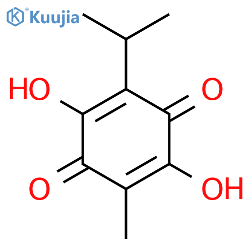 2,5-Cyclohexadiene-1,4-dione,2,5-dihydroxy-3-methyl-6-(1-methylethyl)- structure
