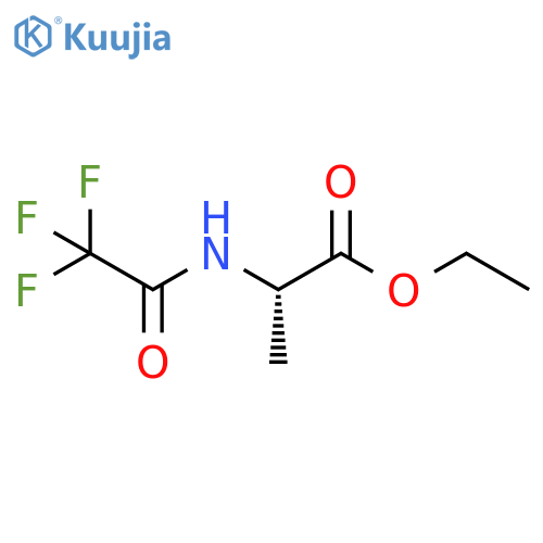 Ethyl N-(trifluoroacetyl)-2-aminopropanoate structure