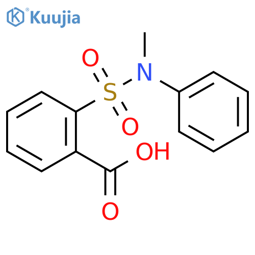 2-Methyl(phenyl)sulfamoylbenzoic Acid structure