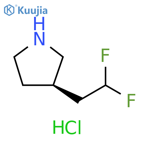 (R)-3-(2,2-difluoroethyl)pyrrolidine hydrochloride structure