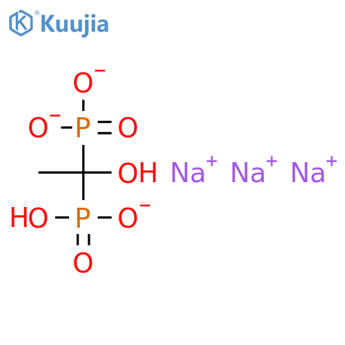 Phosphonic acid,P,P'-(1-hydroxyethylidene)bis-, sodium salt (1:3) structure