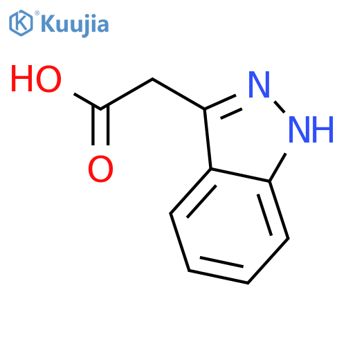 2-(1H-Indazol-3-yl)acetic acid structure