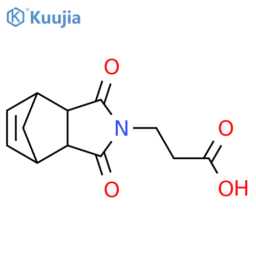 3-(1,3-Dioxo-1,3,3a,4,7,7a-hexahydro-2H-4,7-methanoisoindol-2-yl)propanoic acid structure