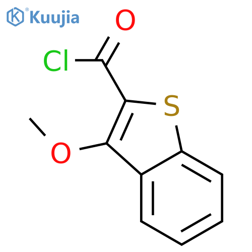 Benzo[b]thiophene-2-carbonyl chloride, 3-methoxy- structure