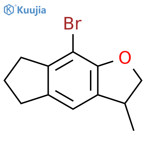 8-Bromo-3-methyl-3,5,6,7-tetrahydro-2H-indeno[5,6-b]furan structure