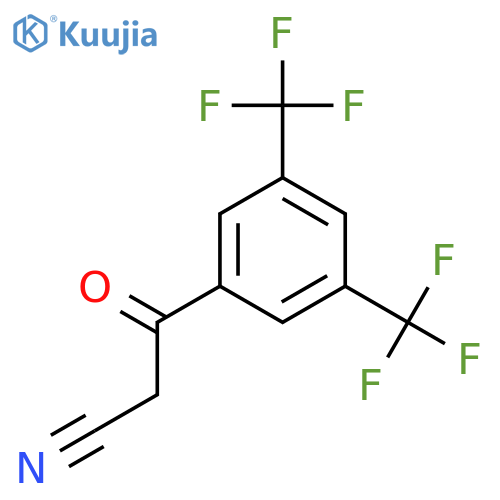 3,5-Trifluromethylbenzoylacetonitrile structure