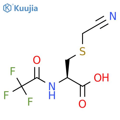 (2R)-3-(cyanomethyl)sulfanyl-2-(2,2,2-trifluoroacetamido)propanoic acid structure