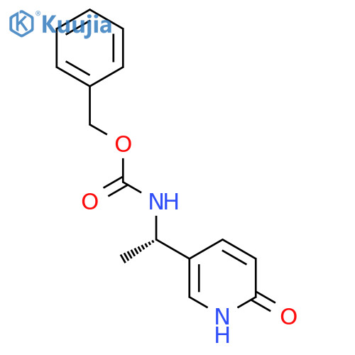 benzyl N-[(1S)-1-(6-hydroxypyridin-3-yl)ethyl]carbamate structure