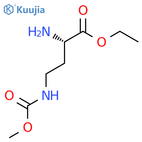 ethyl (2S)-2-amino-4-[(methoxycarbonyl)amino]butanoate structure