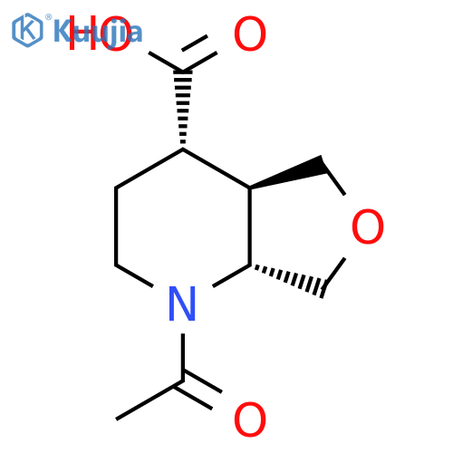 rac-(4R,4aS,7aS)-1-acetyl-octahydrofuro3,4-bpyridine-4-carboxylic acid structure