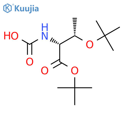 [(2R,3S)-1,3-bis(tert-butoxy)-1-oxobutan-2-yl]carbamic acid structure