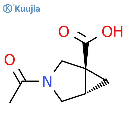(1S,5S)-3-acetyl-3-azabicyclo3.1.0hexane-1-carboxylic acid structure