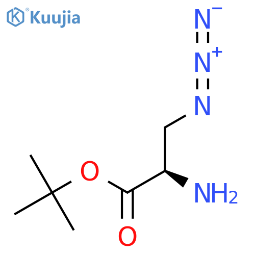 tert-butyl (2R)-2-amino-3-azidopropanoate structure