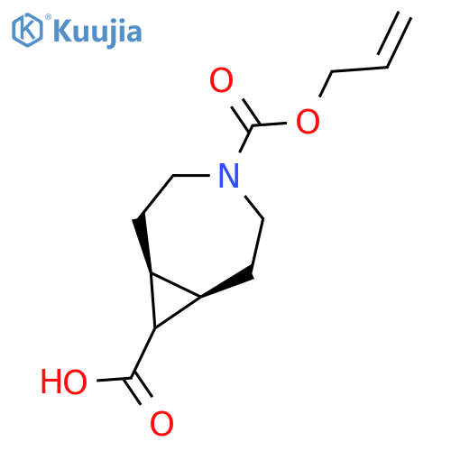 (1R,7S,8R)-4-(prop-2-en-1-yloxy)carbonyl-4-azabicyclo5.1.0octane-8-carboxylic acid structure