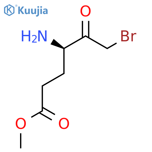 methyl (4R)-4-amino-6-bromo-5-oxohexanoate structure