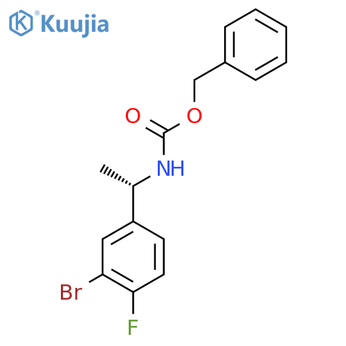 benzyl N-(1S)-1-(3-bromo-4-fluorophenyl)ethylcarbamate structure