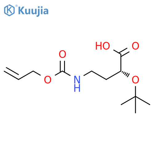 (2R)-2-(tert-butoxy)-4-{(prop-2-en-1-yloxy)carbonylamino}butanoic acid structure