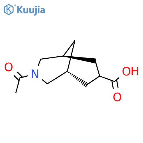 (1R,5S,7s)-3-acetyl-3-azabicyclo3.3.1nonane-7-carboxylic acid structure