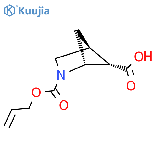 (1R,4S,5S)-2-(prop-2-en-1-yloxy)carbonyl-2-azabicyclo2.1.1hexane-5-carboxylic acid structure