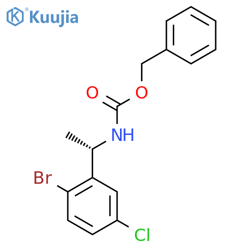 benzyl N-(1S)-1-(2-bromo-5-chlorophenyl)ethylcarbamate structure