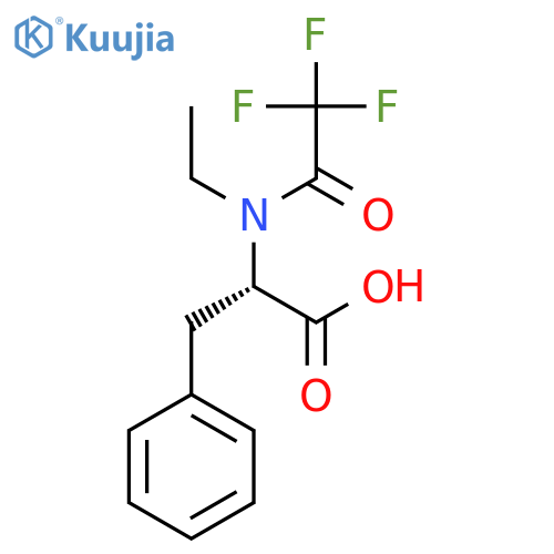 (2S)-2-(N-ethyl-2,2,2-trifluoroacetamido)-3-phenylpropanoic acid structure