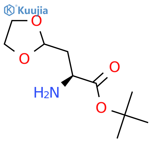 tert-butyl (2S)-2-amino-3-(1,3-dioxolan-2-yl)propanoate structure