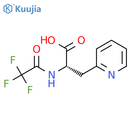 (2S)-3-(pyridin-2-yl)-2-(2,2,2-trifluoroacetamido)propanoic acid structure
