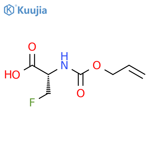 (2S)-3-fluoro-2-{(prop-2-en-1-yloxy)carbonylamino}propanoic acid structure
