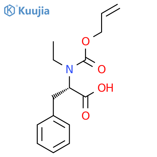 (2S)-2-{ethyl[(prop-2-en-1-yloxy)carbonyl]amino}-3-phenylpropanoic acid structure