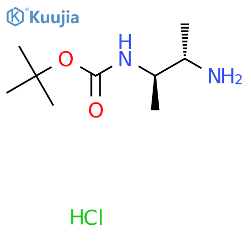 tert-butyl N-(2R,3S)-3-aminobutan-2-ylcarbamate hydrochloride structure