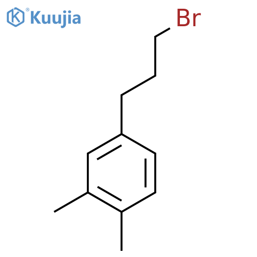Benzene, 4-(3-bromopropyl)-1,2-dimethyl- structure