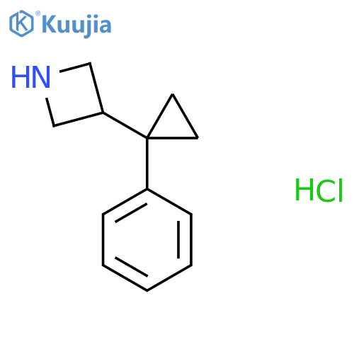 3-(1-Phenylcyclopropyl)azetidine hydrochloride structure