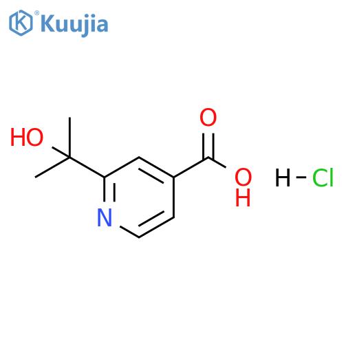2-(2-hydroxypropan-2-yl)pyridine-4-carboxylic acid hydrochloride structure